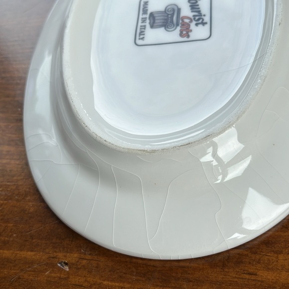 Tourist Cats Oval Plate Made in Italy - Picture 6 of 8